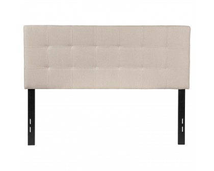 FaFurn - Full Size Headboard in Beige Taupe, Fabric