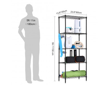 FaFurn - 5-Tier Bakers Rack in Metal