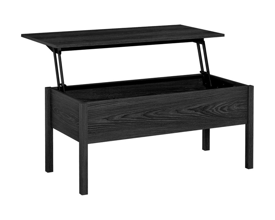 FaFurn Modern Black Lift Top Coffee Table W/ Hidden Storage