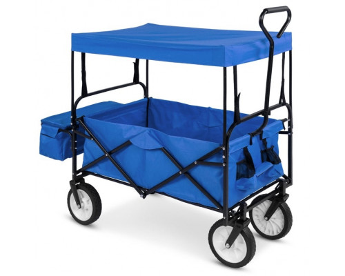 FaFurn Wagon Cart with Canopy - Blue