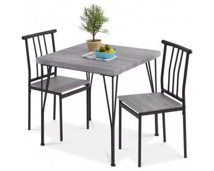 FaFurn - 3-Piece Modern Dining Set with Table and 2 Chairs