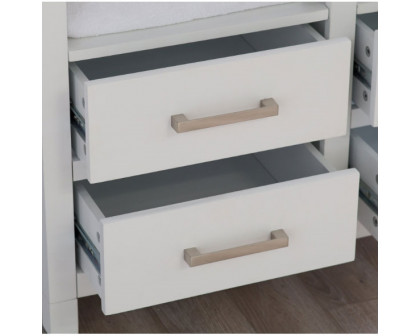 FaFurn - Modern Cabinet with Open Shelves in White, Wood