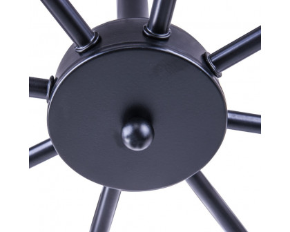 FaFurn - 8 Light Chandelier in Black