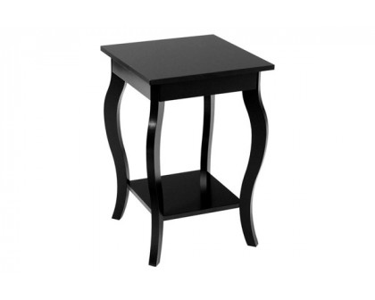 FaFurn™ Set of 2 Stylish End Table - Black, Wood