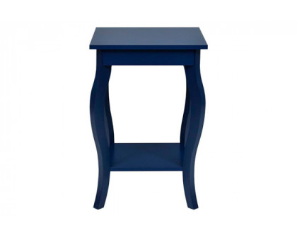 FaFurn™ Set of 2 Stylish End Table - Dark Blue, Wood