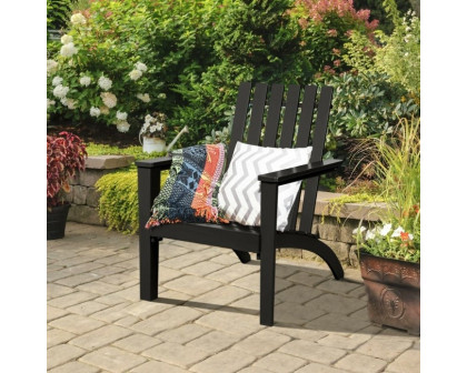 FaFurn - Adirondack Armchair in Black, Wood