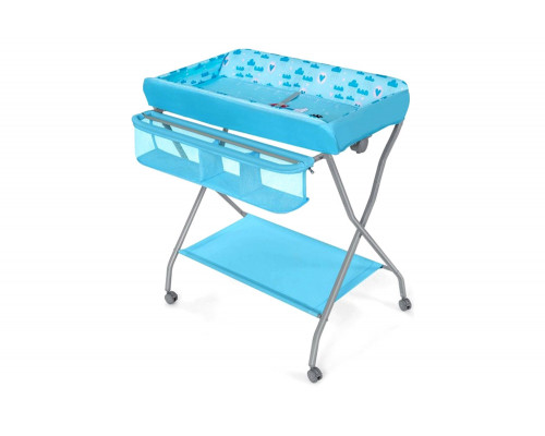 FaFurn - Blue Folding Wide Nursery Baby Diaper Changing Table