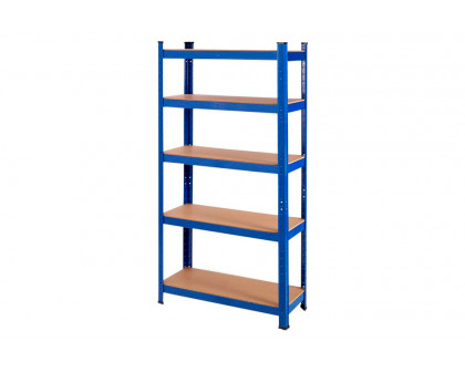 FaFurn 5-Tier Adjustable Garage Storage Rack - Blue, Metal