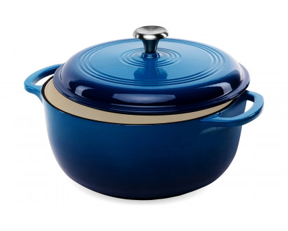 FaFurn - 6 Quart Large Enamel Cast-Iron Dutch Oven Kitchen Cookware