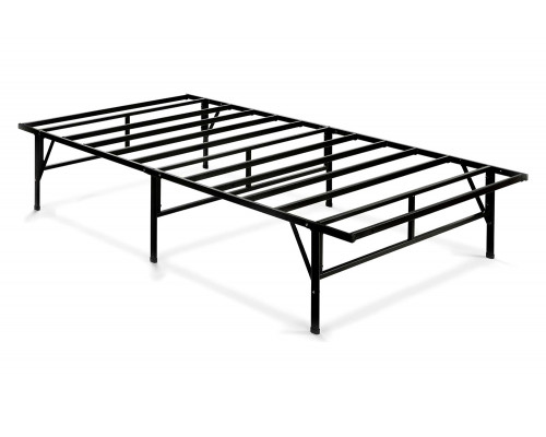 FaFurn - Twin Xl Sturdy Metal Platform Bed Frame in Black