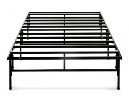 FaFurn - Twin Xl Sturdy Metal Platform Bed Frame in Black