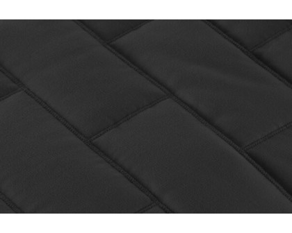 FaFurn Modern Brick Stitch Microfiber Reversible 2 Piece Comforter Set - Black, Twin/Twin XL Size