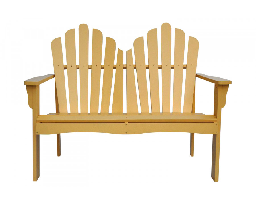 FaFurn Outdoor Cedar Wood Loveseat Garden Bench - Cedar