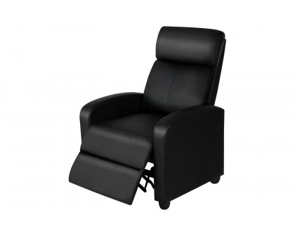 FaFurn - High-Density Faux Leather Push Back Recliner Chair