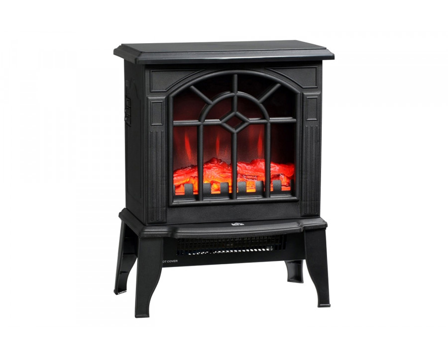 FaFurn - Electric Fireplace Heater with Realistic Log Flame Led