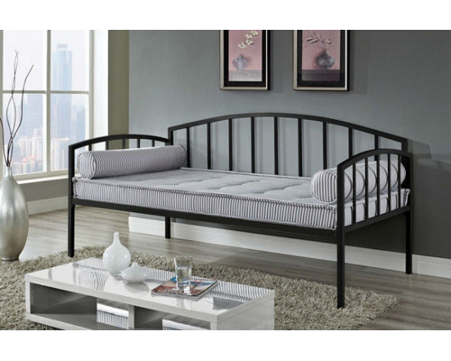 FaFurn - Twin Size Modern Black Metal Daybed