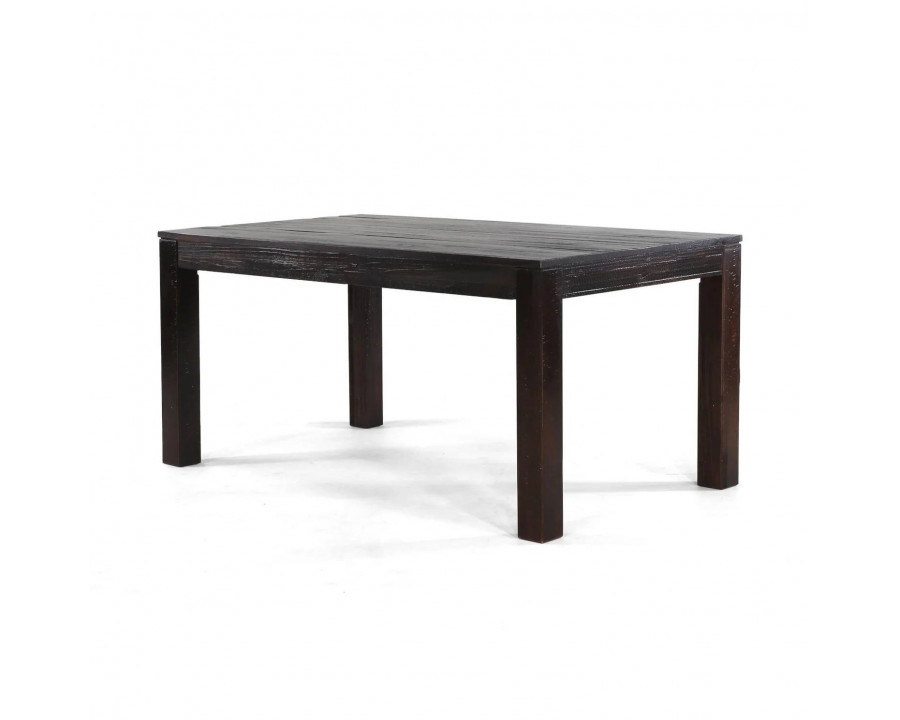 FaFurn Modern Rectangle Dining Table - Black, Wood