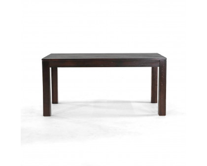 FaFurn Modern Rectangle Dining Table - Black, Wood