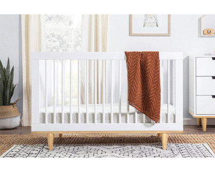 FaFurn - 3-In-1 Modern Solid Wood Crib with Mid Century Style Legs