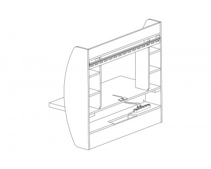 FaFurn™ Modern Floating Wall Mounted Computer Desk - Black