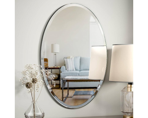 FaFurn - Frameless Oval Wall Mirror