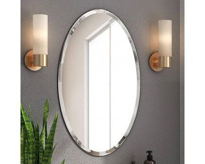 FaFurn™ Frameless Oval Wall Mirror