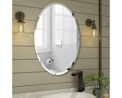 FaFurn™ Frameless Oval Wall Mirror