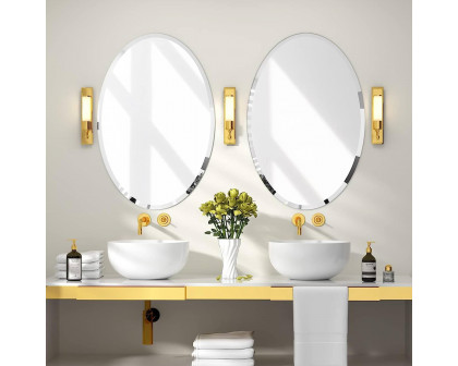 FaFurn™ Frameless Oval Wall Mirror