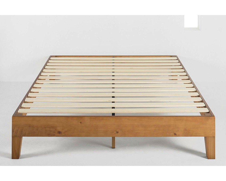 FaFurn Mid-Century Modern Solid Wood Platform Bed Frame - Queen Size