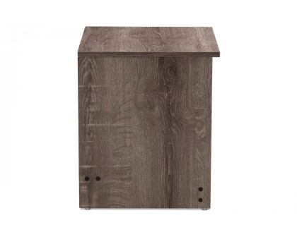 FaFurn - Rustic Farmhome 2 Drawer Nightstand Natural Oak