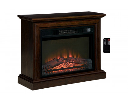 FaFurn - Electric Fireplace Heater Dimmable Flame Effect and Mantel with Remote Control