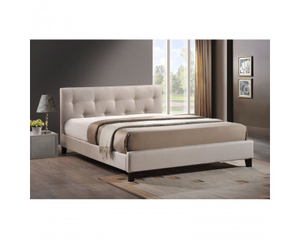 FaFurn - Modern Platform Bed Frame with Headboard