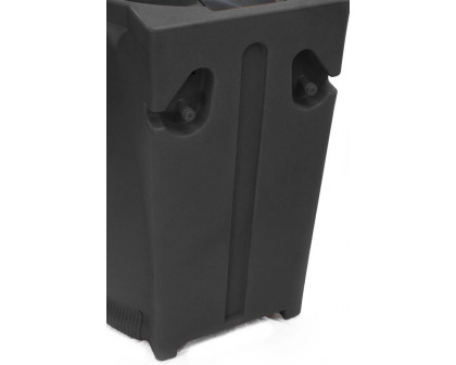 FaFurn 65 Gallon Plastic Urn Rain Barrel with Planter Top - Black