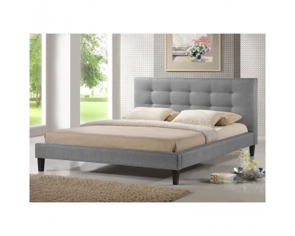 FaFurn - Modern Platform Bed Frame with Headboard