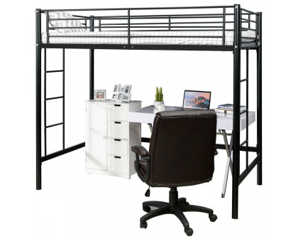 FaFurn - Twin Size Bed Frame in Black, Metal