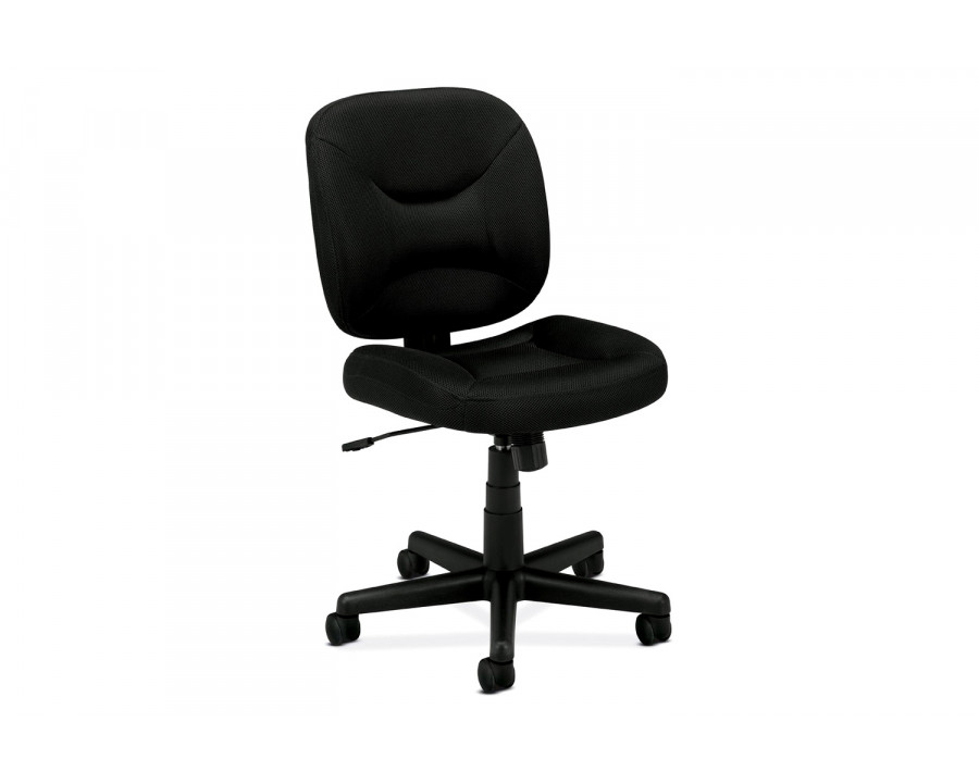 FaFurn - Black Task Chair Office Chair with Padded Seat