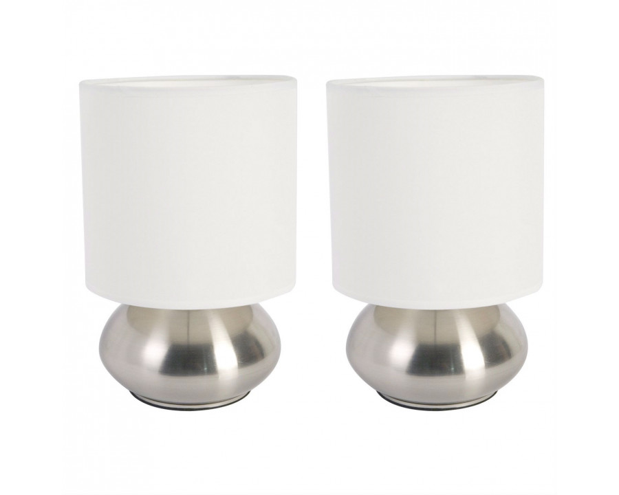 FaFurn - Set of 2 Table Lamp with Touch On Off Sensor