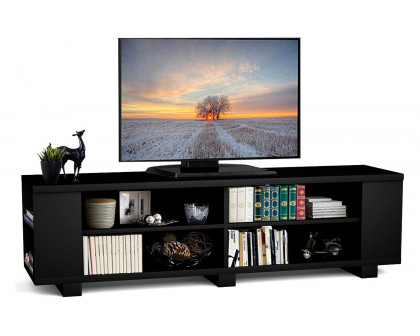 FaFurn - Modern TV Stand in Wood Finish Holds Up