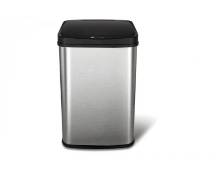 FaFurn - 13-Gallon Stainless Steel Kitchen Trash Can with Motion Sensor Lid