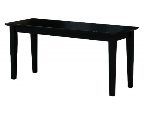 FaFurn Solid Wood Entryway Accent Bench - Black