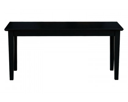 FaFurn Solid Wood Entryway Accent Bench - Black