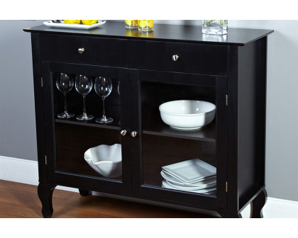 FaFurn - Antique Sideboard Buffet with Glass Doors