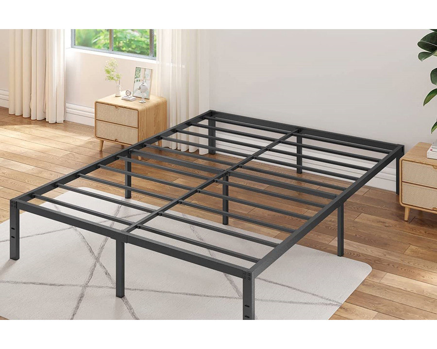 FaFurn 16-Inch Heavy Duty Metal Bed Frame with 3,500 Lbs Weight Capacity - California King Size