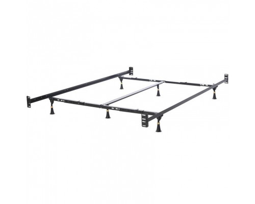 FaFurn - Cal/King Size Bed Frame with Headboard Footboard Brackets in Metal