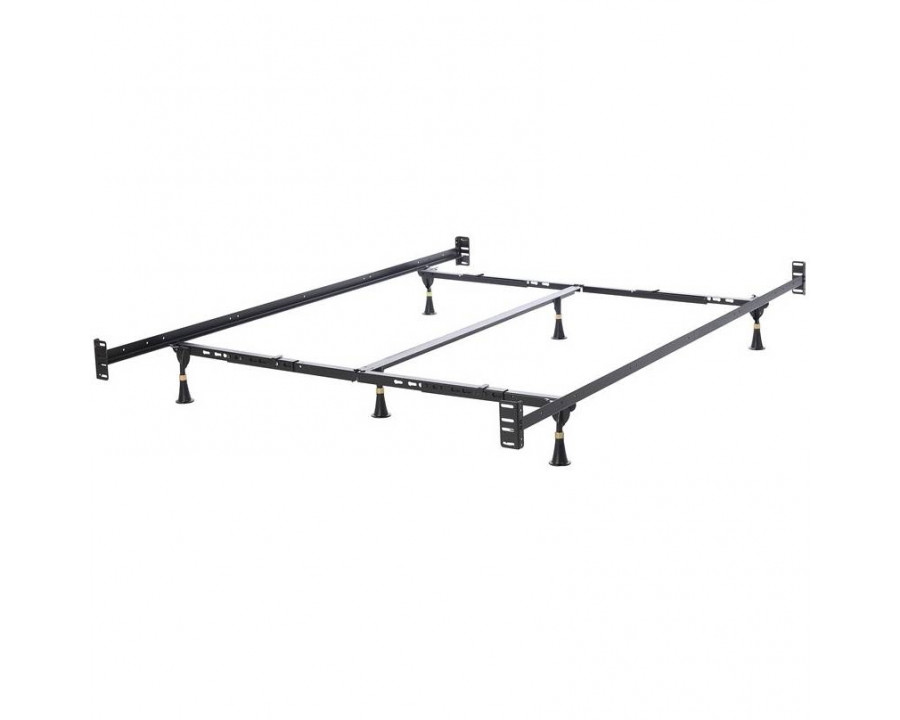 FaFurn - Cal/King Size Bed Frame with Headboard Footboard Brackets in Metal