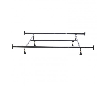 FaFurn - Cal/King Size Bed Frame with Headboard Footboard Brackets in Metal