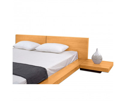 FaFurn - Cal/King Size Platform Bed Frame with Headboard and 2 Nightstands