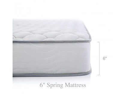 FaFurn - California/King Size Thick Innerspring Mattress with Quilted Cover in Medium Firm