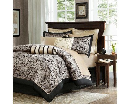 FaFurn - 12-Piece Comforter Set (calking12pcrevcomset1234)