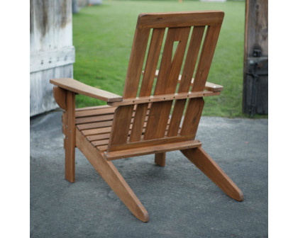 FaFurn - Adirondack Chair with Oversized Contoured Seat in Natural, Wood